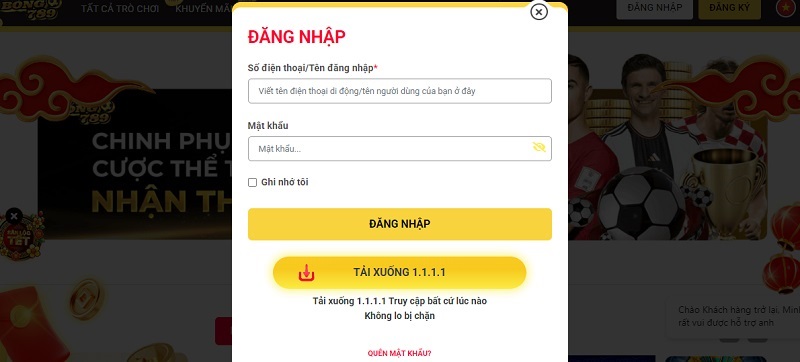 Đăng nhập vào tài khoản
